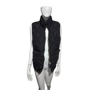 Woolrich Women's Large Quilted Black Down Gorpcore Outwear Western Puffer Vest